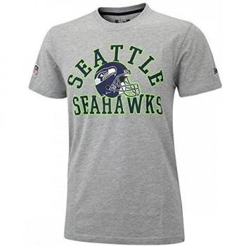 New Era Ne96449Fa16 Nfl College Tee Seasea - Camiseta manga corta-Línea Seattle Seahawks para hombre, color gris, talla XXL