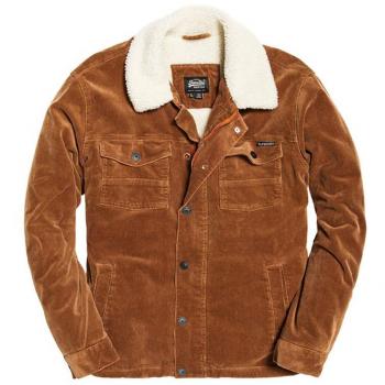 Superdry Hacienda Chore Coat, Abrigo para Hombre, Marrón