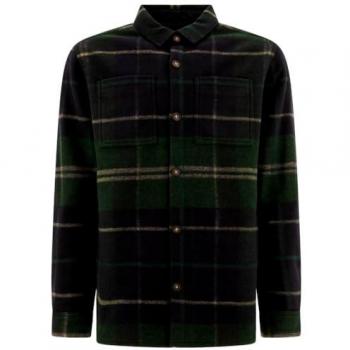 Barbour Chapter Tailored Fit Green Loch Tartan Overshirt - Men's XL