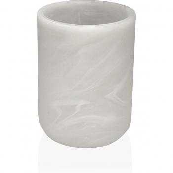 Portacepillos de Dientes Versa Blanco Resina 7,5 x 10 x 7,5 cm