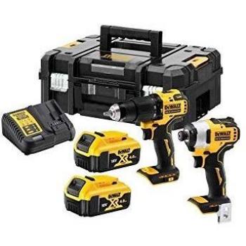 Dewalt dck2061d2tqw dck2061d2tqwkit xr 18v dcd708 taladro dcf809 atornillador impacto 2 baterias liion 2ah maletin tstak ii 18 v