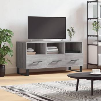 Mueble de TV gris Sonoma 102x36x50 cm madera multicapa y madera de ingeniería