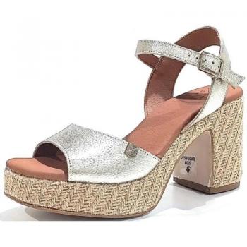 Zapatos Popa Ct28202-103 para mujer en color dorado y sandalias de mujer Popa modelo 031 Marsella laminado oro