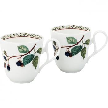 Taza Noritake 375cc Orchard Garden Apta para Microondas 2 Piezas Porcelana Fina (Conjunto de Pares)