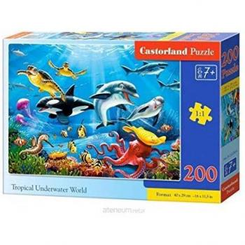 Puzzle Castorland Mundo Submarino Tropical de 200 Piezas
