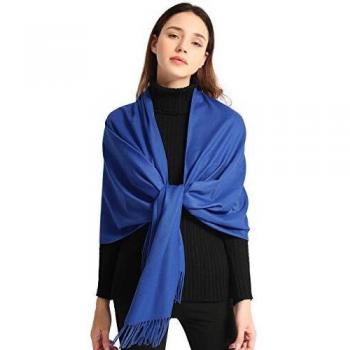 EASE LEAP Mujer Bufanda con Tacto Cachemira Fiesta Chal para Boda Suave Pashmina Foulard 200 * 70cm