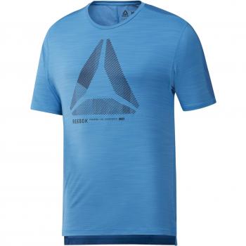 Reebok Ost Activchill Move Teeq3 Camiseta, Hombre, Cyan, M