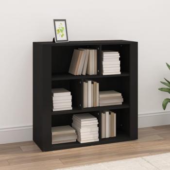 Aparador negro de madera multicapa 80x30x80 cm
