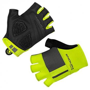 Guantes Cortos de Ciclismo Endura FS260-Pro Aerogel Amarillo Fluorescente Hombre Talla S