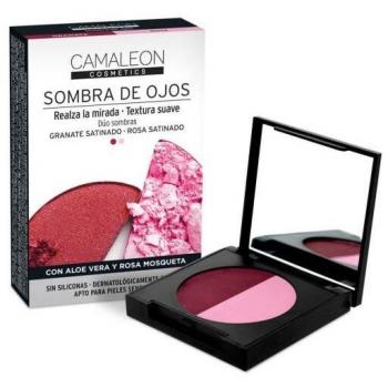 Camaleon Cosmetics Duo Sombra De Ojos Tonos Verde Y Beige