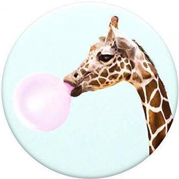 Soporte PopSocket Bubblegum Jirafa - Base Extensible y Asa para Smartphones y Tablets