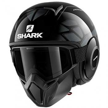 Shark Casco Jet Drak Street Hurok negro antracita KSK talla S