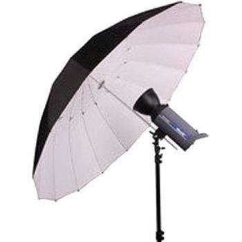 BRESSER SM14 Paraguas reflejo Jumbo 180 cm blanconegro