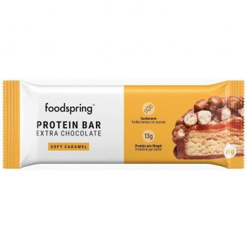 Barrita de proteínas con extra de chocolate y caramelo de Foodspring