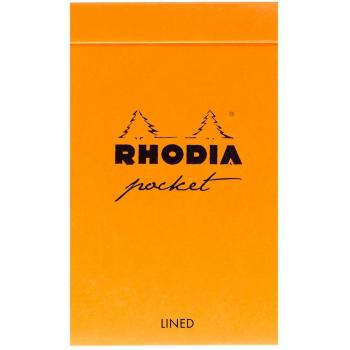 Cuaderno de bolsillo Rhodia Classic - Líneas horizontales - Naranja