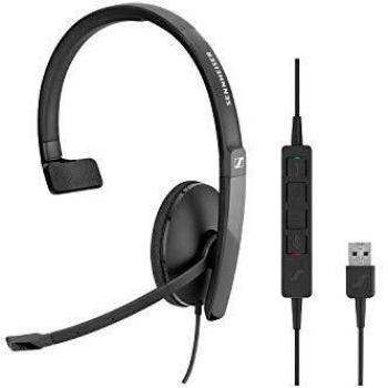 Sennheiser SC 130 USB-C Monoaural Diadema Negro - Auriculares con micrófono