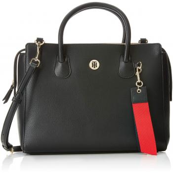 Tommy Hilfiger - Charming Satchel, Bolsos maletín Mujer, Negro