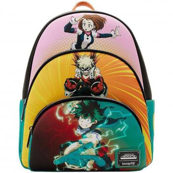 Loungefly My Hero Academia Triple Pocket Mini Backpack