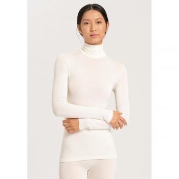 Ecru Women's Long Sleeve Turtleneck - Size L