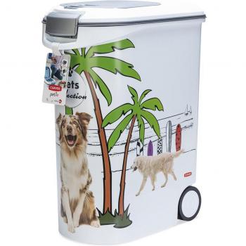 Curver Contenedor Alimento 20Kg con ruedas para Perro