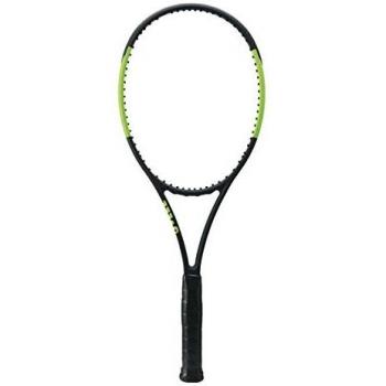 Wilson Blade 98L 16X19 FRM W/O Raqueta de Tenis, Unisex Adulto, Negro/Verde