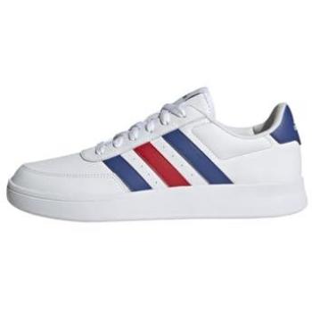 Zapatillas adidas Breaknet 2.0 blancas para hombre, modelo HP9424, talla 44(2/3), colores blanco, azul lúcido y rojo mejorado