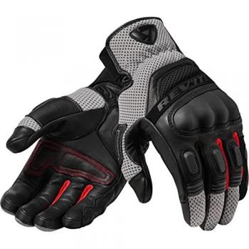 Guantes REVIT Dirt 3 Motocross Negro/Rojo tamaño S