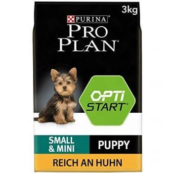 PURINA Pro Plan Comida Seco para Cachorros Pequeños y Mini con Optistart, Sabor Pollo - 3 Kg