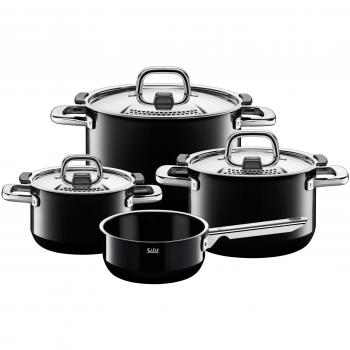Silit Nature Batería de Cocina, Negro