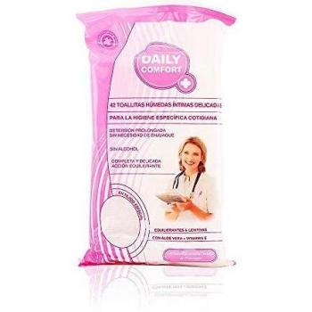Daily Comfort + - Toallitas húmedas íntimas delicadas - Para la higiene especifica cotidiana - 42 toallitas