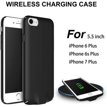 Hoidokly QI Receptor Compatible con iPhone 7 Plus /6 Plus /6s Plus Funda Receptor Cargador Inalámbrico