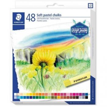 Staedtler 2430 Pack de 48 Tizas Pastel Suave