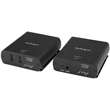 StarTech.com 2 Port USB 2.0 Over Cat5 or Cat6 Extender Kit, Locally or Remotely Powered, 330 ft