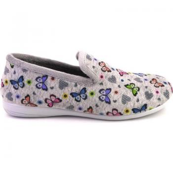 Zapatillas de casa de mujer COSDAM 13235 gris