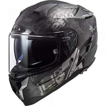Casco de moto LS2 FF327 CHALLENGER FLEX MATT Negro, Negro, S