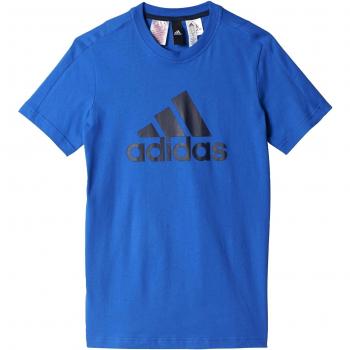 adidas Yb Logo Tee Camiseta, Niños, Azul