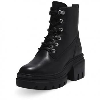 Timberland Everleigh Mid Lace-Up Boot for Women in Black, Size: 4.5