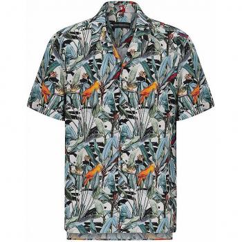 Drykorn Men's Jungle Print Relaxed Fit Shirt, Multicolor, Size M