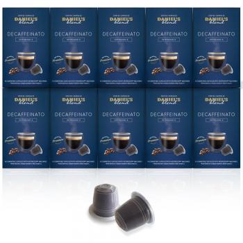 DANIELS BLEND - 100 Cápsulas de Café Compatibles con Máquinas Nespresso - DECAFFEINATO