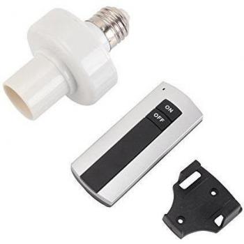 Sostenedor de Bulbo Remoto Inalámbrico de Control E27 Luz de la Lámpara Cabezal