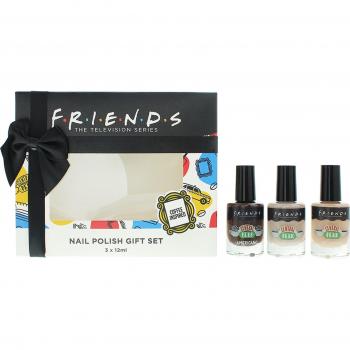 Conjunto Trio de Esmaltes de Uñas Warner Bros Friends - Resistente a las Astillas - Inspirado en Café - 3 x 12ml