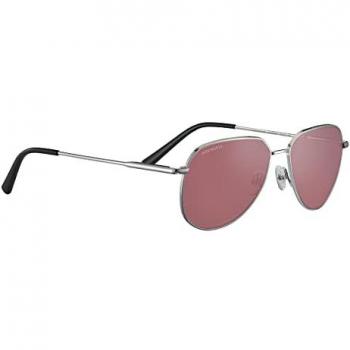 Serengeti SS544004 Haywood Small 55 Unisex Stylish Round Sunglasses with UV Protection and Pink Lens