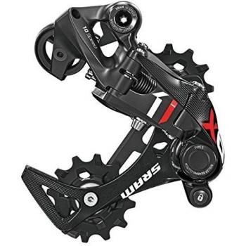 SRAM - Cambio Trasero X.01 Dh-16 10V Caja Corta Negro/Rojo