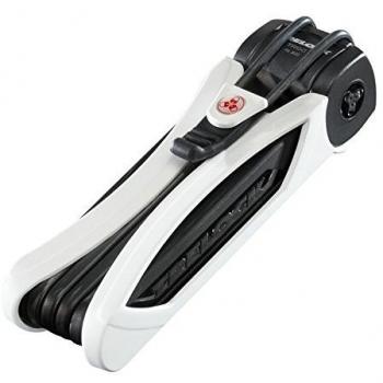Faltschloss Trelock Trigo m.HalterFS 300/85 schwarz m.Kstst-halter weiß
