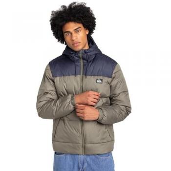 Chaqueta con capucha Quiksilver Cold Days beige claro negro - S