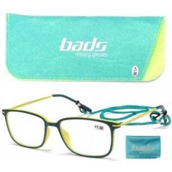 Gafas de Lectura de Metal Verde Amarillo 2.50 Dioptrías 1 Unidad