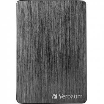 Verbatim Store 'n' Go ALU Slim 2.5 2TB USB 3.2 Gen 1 Portable Hard Drive with USB-C Connection, Space Grey