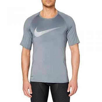 NIKE M NP SS Slim Top GFX T-Shirt, Hombre, Smoke Grey/