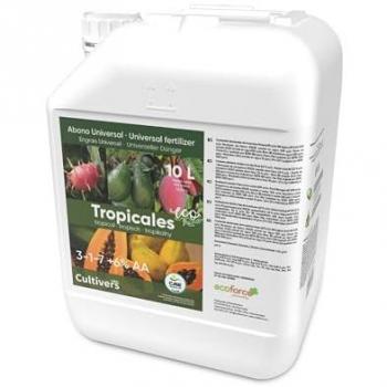 Fertilizante Ecológico para Tropicales Cultivers 10 L - Abono Líquido 100% Orgánico con Mayor Rendimiento y Aumento del Calibre del Fruto