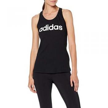adidas W E Lin Slim TK Tank, Mujer, Black/White, M
